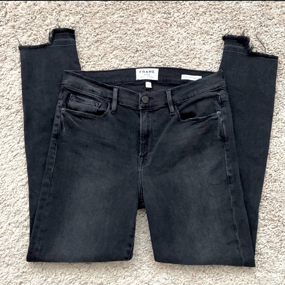 Frame Denim Le Skinny De Jeanne Crop Jeans